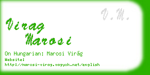 virag marosi business card